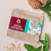 Мочалка льняная с мылом «Кедровая с душистой мятой»